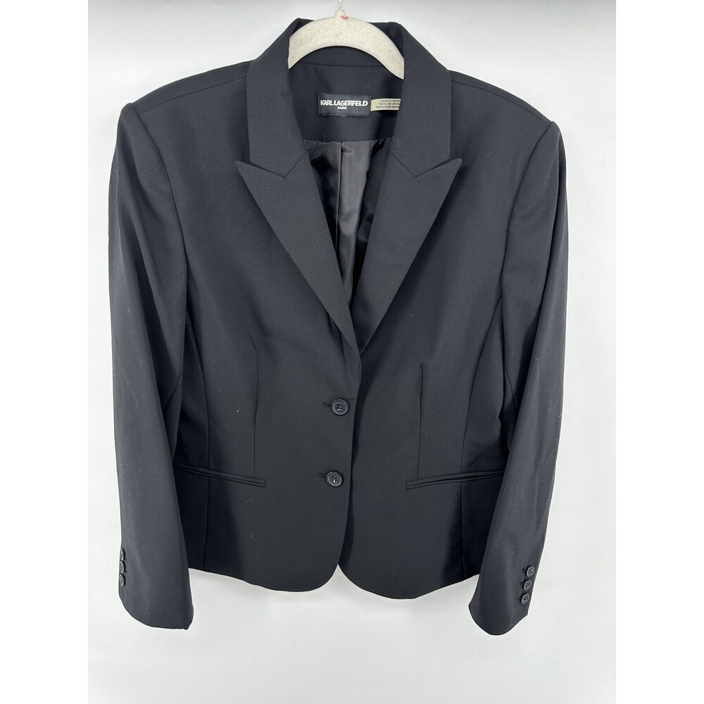KARL LAGERFELD Paris Blazer Black Wool size M